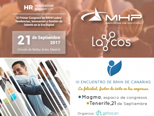 El 21 de Septiembre patrocinamos 2 eventos: el III Encuentro Anual de RRHH de Canarias y HR Innovation Summit ¿dónde te veremos?